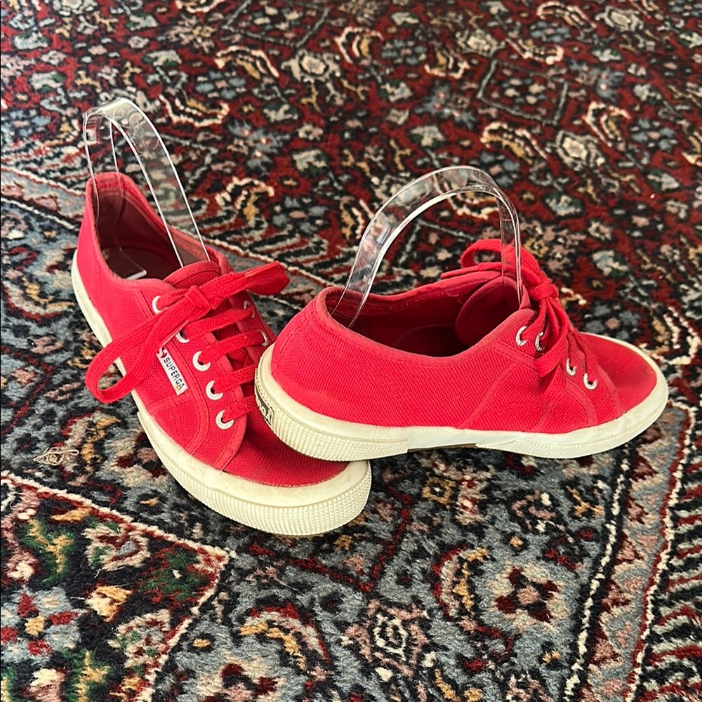 SUPERGA Red 2750 Cotu Classic Sneakers - Picture 2 of 12